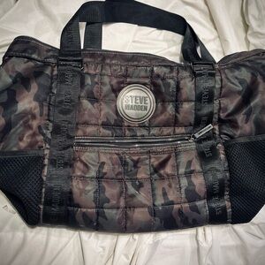 Steve Madden Camouflage Duffel Bag